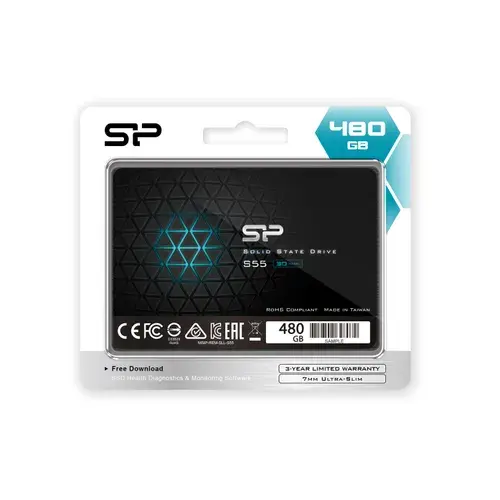 SSD Silicon Power 480 ГБ Slim S55 + 878 баллов (с картой OZON)