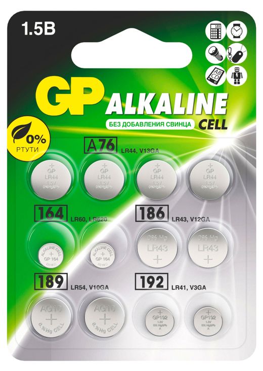 [Волгоград] Набор батареек GP Alkaline ACM01-CR12