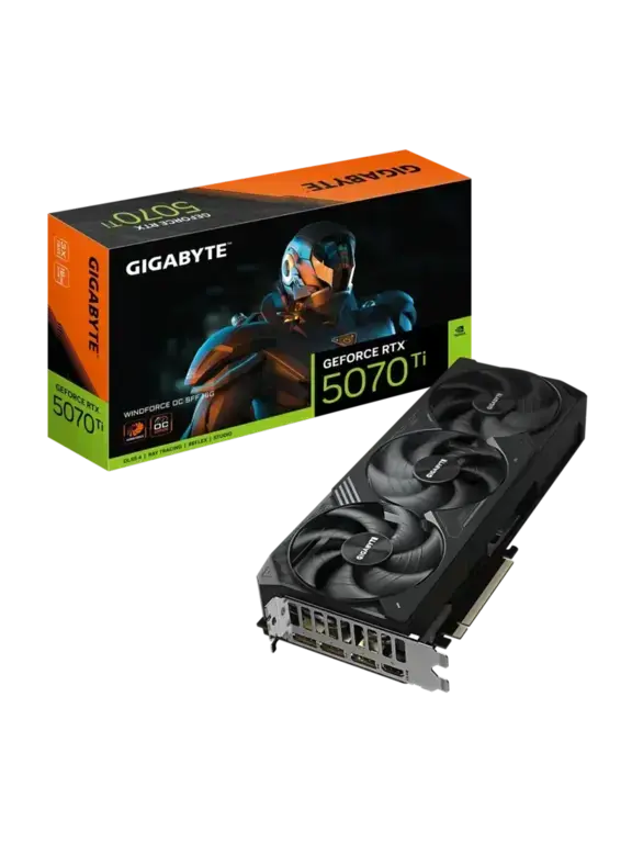 Видеокарта Gigabyte RTX 5070 Ti WINDFORCE OC SFF GV-N507TWF3OC-16GD