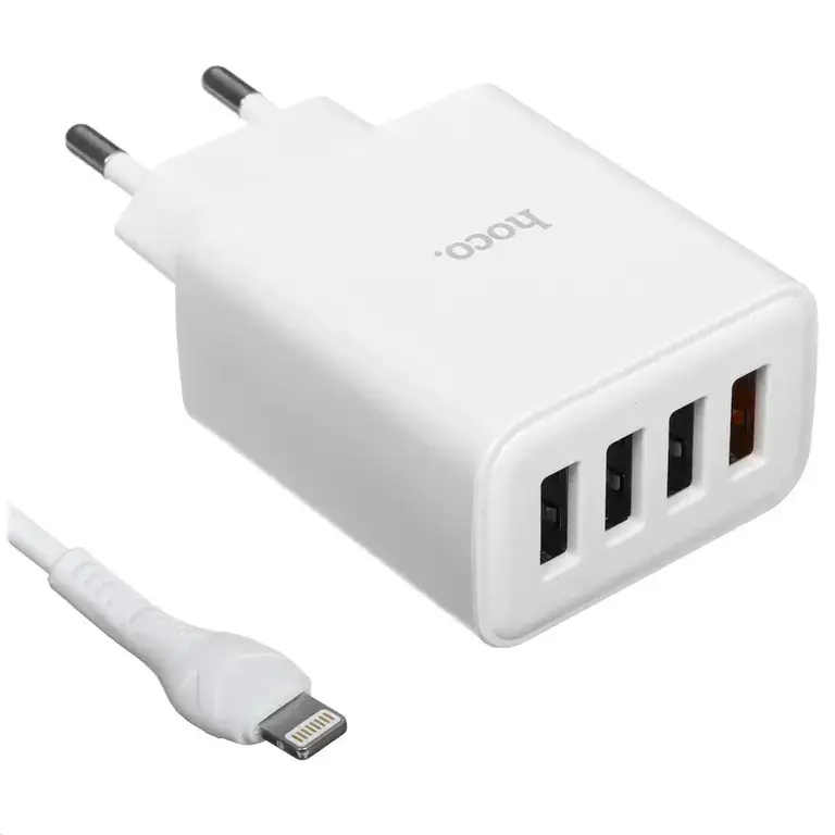 Сетевое зарядное устройство Hoco C102A 4хUSB 18W+3x10W