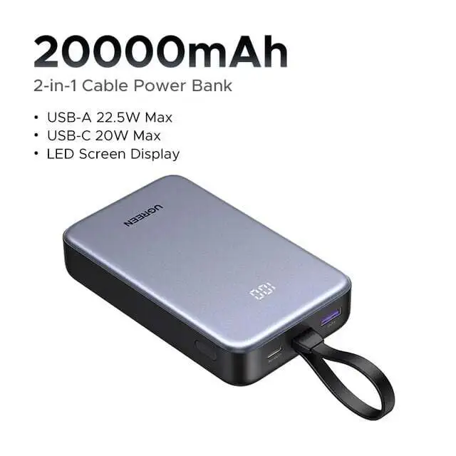 Внешний аккумулятор UGREEN 20000 мАч