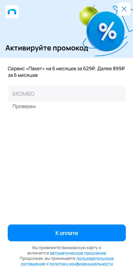 Скриншот проверки