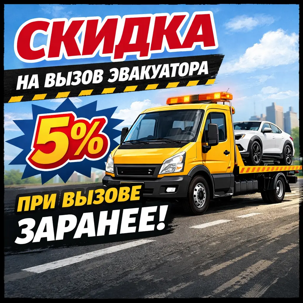Скидка на эвакуатор при оплате безналом