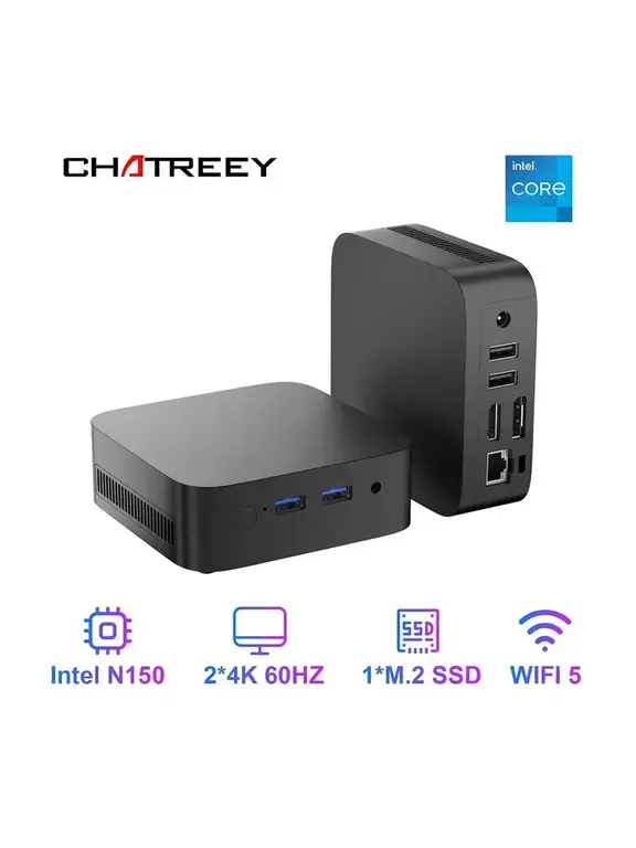 Мини-ПК Chatreey Intel N150 16/512, Windows 11 Pro