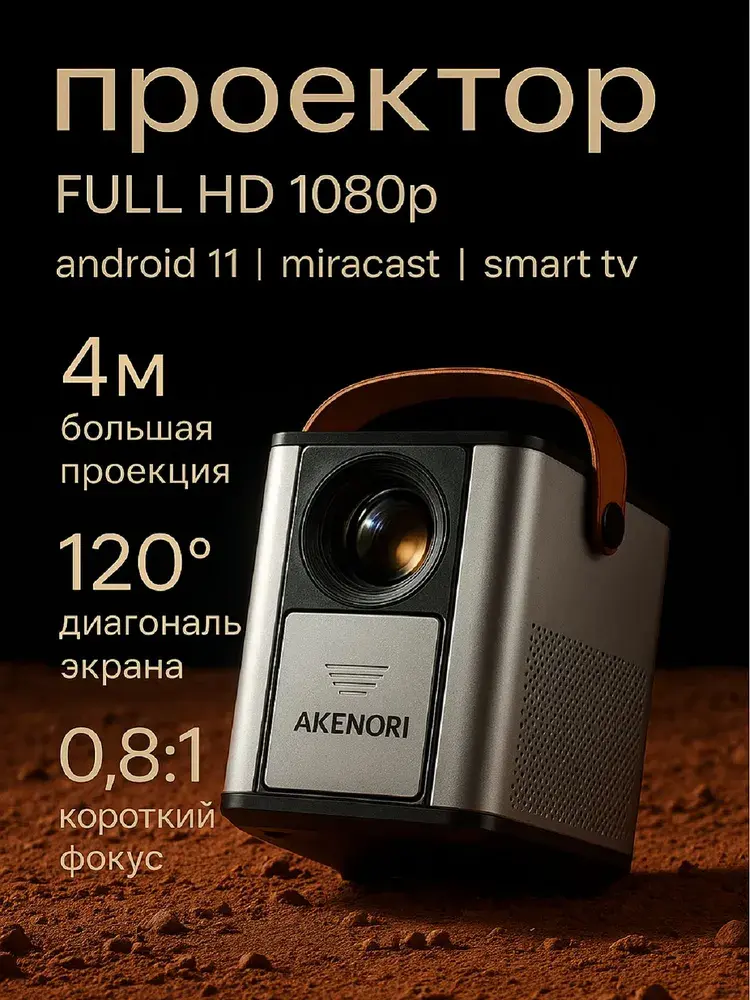 Проектор для фильмов Full HD на Android 11 Native-HD