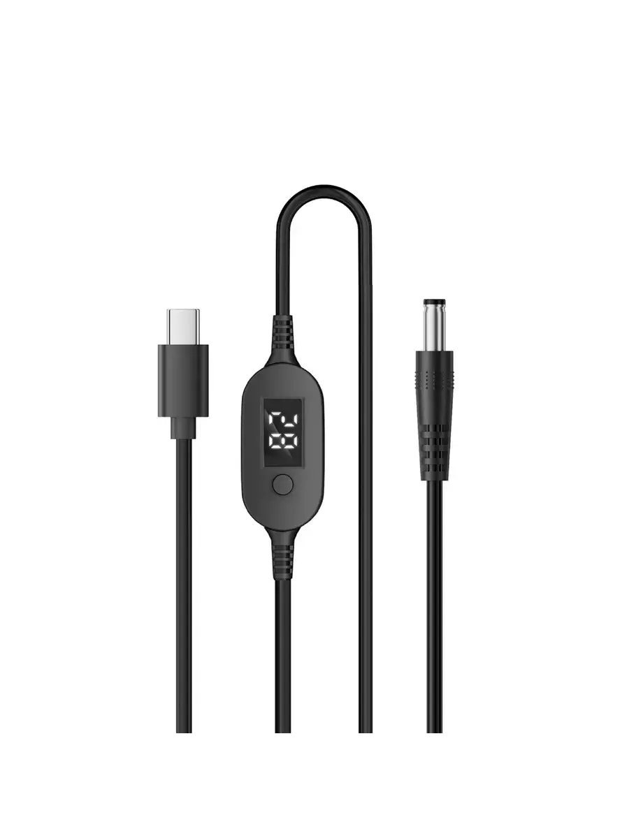 Кабель-триггер USB Type-C > DC 5.5x2.5 до 140 Вт (5, 9, 12, 15, 20, 28 В и до 5 А) с возможностью переключения