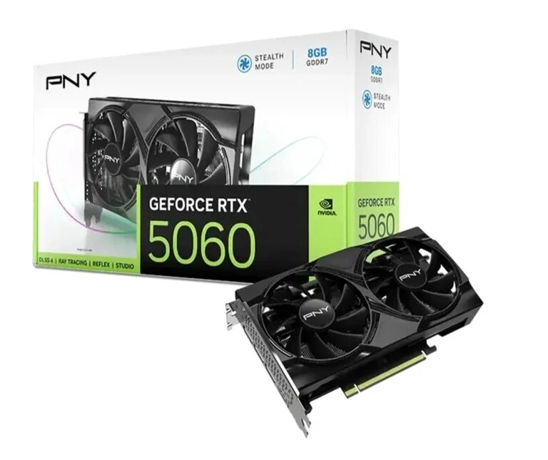 Видеокарта PNY GeForce RTX 5060 Dual Fan 8 ГБ