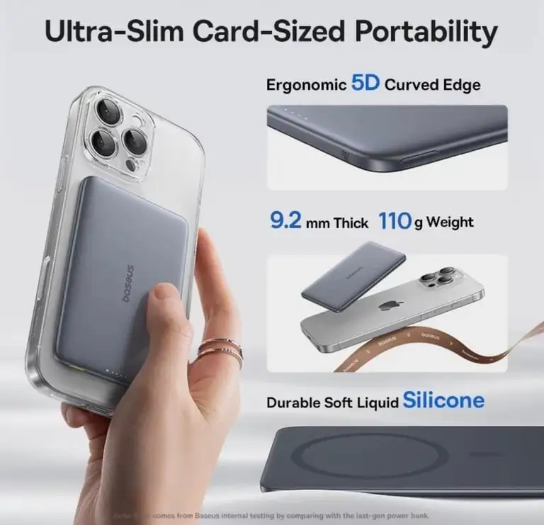 Магнитный внешний аккумулятор Baseus AM41