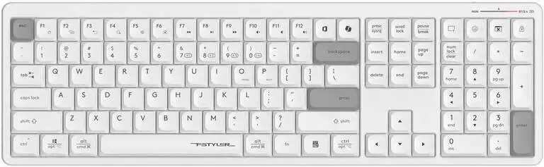 Клавиатура беспроводная ножничная A4Tech Fstyler FBX55C