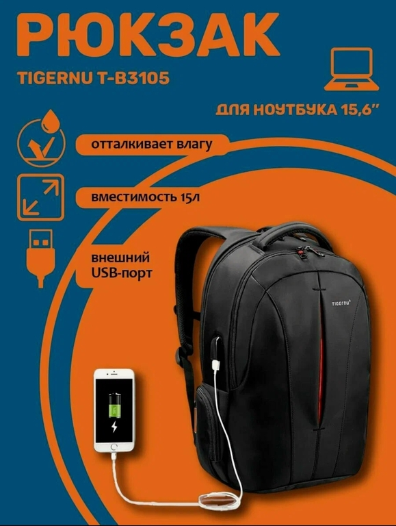 Рюкзак для ноутбука Tigernu