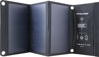 Зарядное устройство на солнечных батареях Bron Solar 4.2А BRN-SP-021 черное