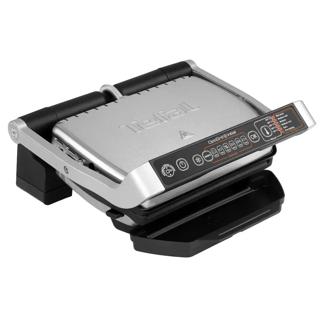 Электрогриль Tefal Optigrill+ Initial GC706D34 с датчиком определения толщины, 2000 Вт, 270 °C, 6 программ