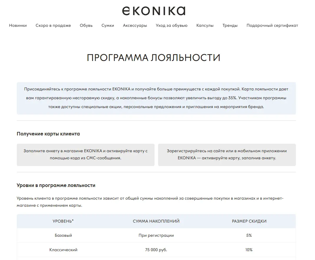 Скриншот подтверждения применения купона ПРОГРАММА ЛОЯЛЬНОСТИ