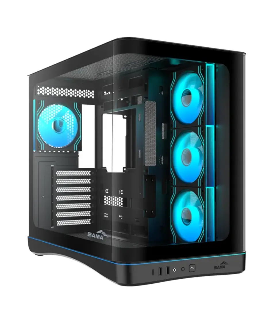 Корпус для ПК с вентиляторами SAMA V62S Black