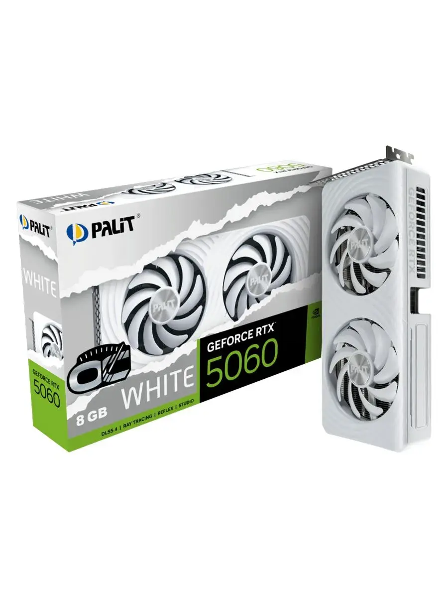 Видеокарта Palit RTX 5060 White OC 8 Гб