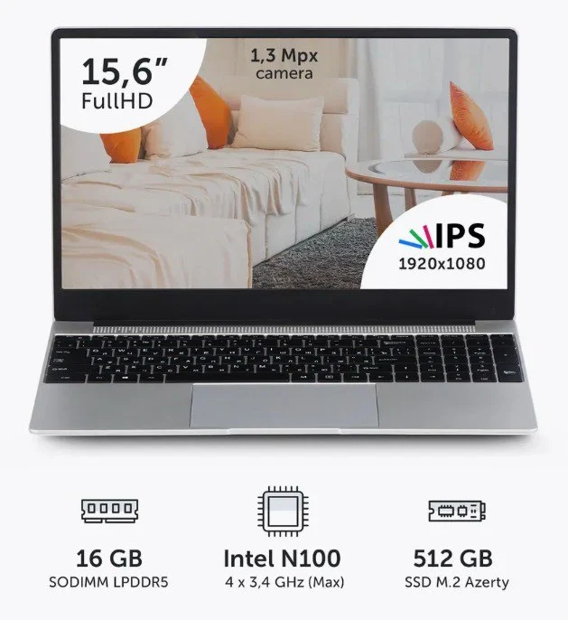 Azerty RB-1552 Ноутбук 15.6"