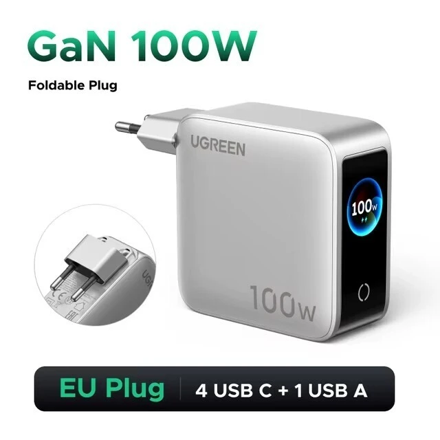 Зарядное устройство UGREEN X773 100W Nexode Pro 5-Port GaN Fast Charger