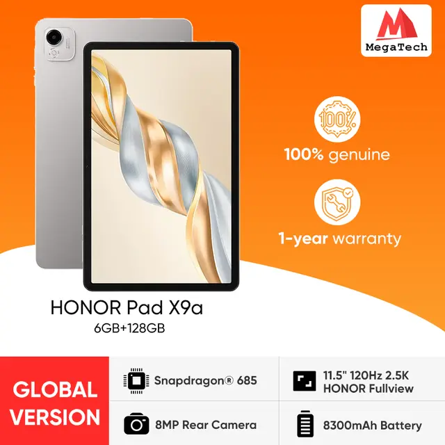 Планшет Honor Pad X9a, 11.5", 6/128ГБ (Global)