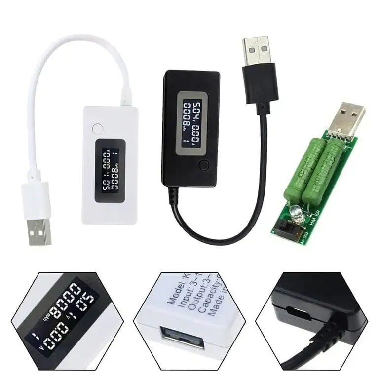 Тестер зарядки напряжения USB с ЖК-дисплеем