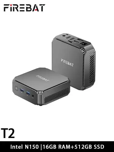 Мини-ПК FIREBAT (Intel N150, RAM 16 ГБ, SSD 512 ГБ, Intel UHD Graphics, Windows 11 Pro)