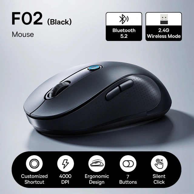 Беспроводная мышка Baseus F02 Bluetooth 5.2 2.4G