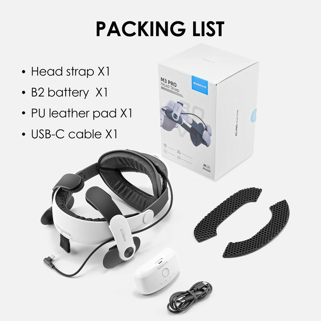 BOBOVR M3 PRO Батарейный ремешок для Meta Quest 3/Quest 3s