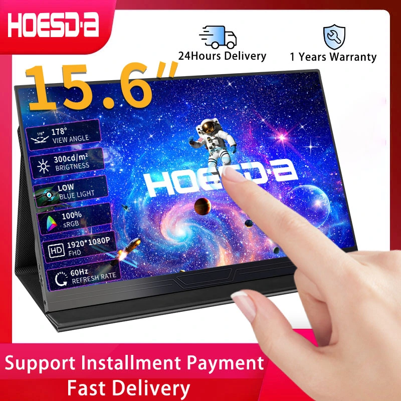 Сенсорный портативный монитор HOESD.a IPS 15,6"