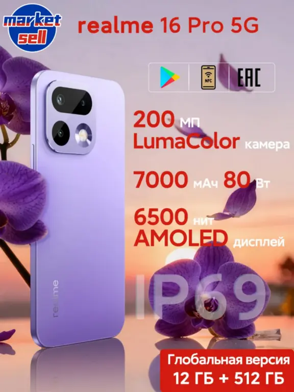 Смартфон Realme 16 Pro 5G