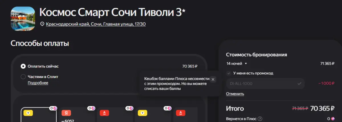 Скриншот проверки