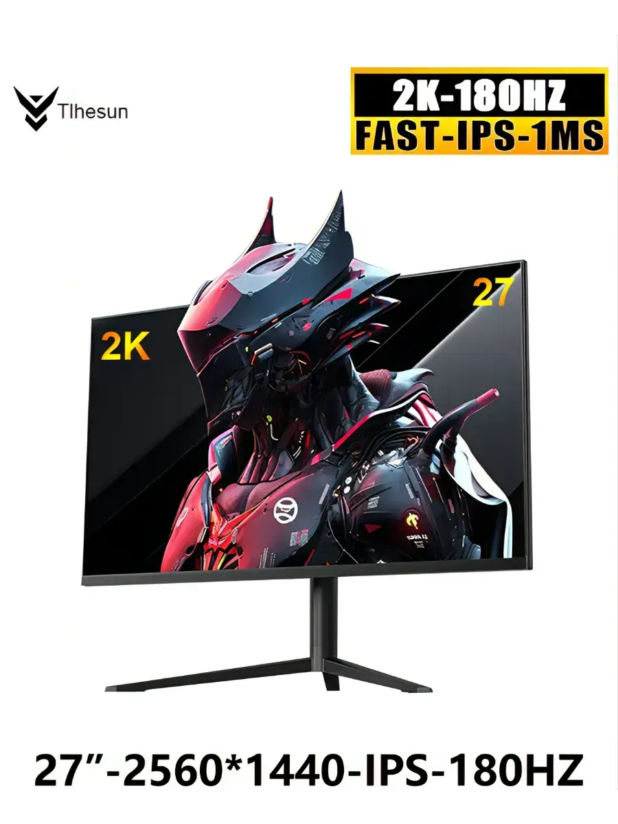Монитор Tlhesun 27 дюймов 2K 180Гц 2560*1440 Игровой экран для ПК