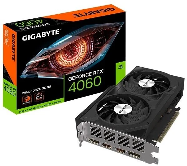 Видеокарта GIGABYTE GeForce RTX 4060 WINDFORCE OC 8GB