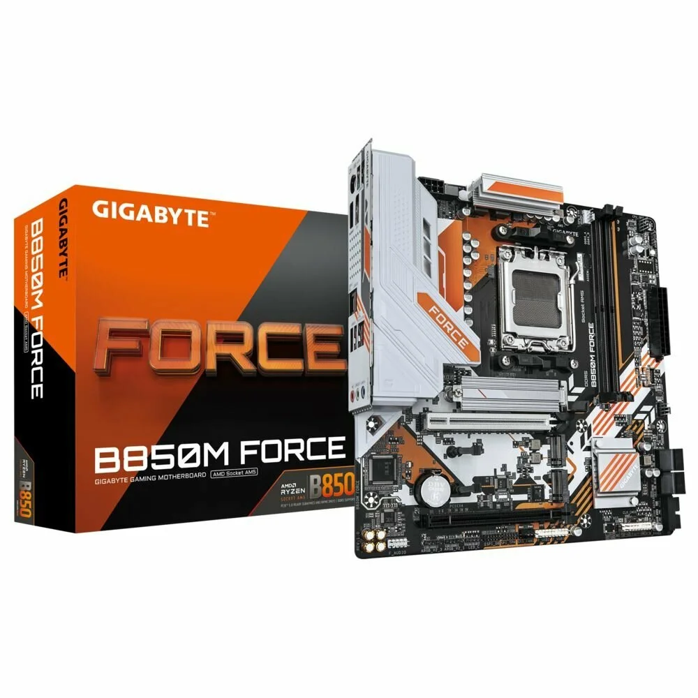 Материнская плата Gigabyte B850M FORCE, AM5, AMD B850, Micro-ATX, RTL