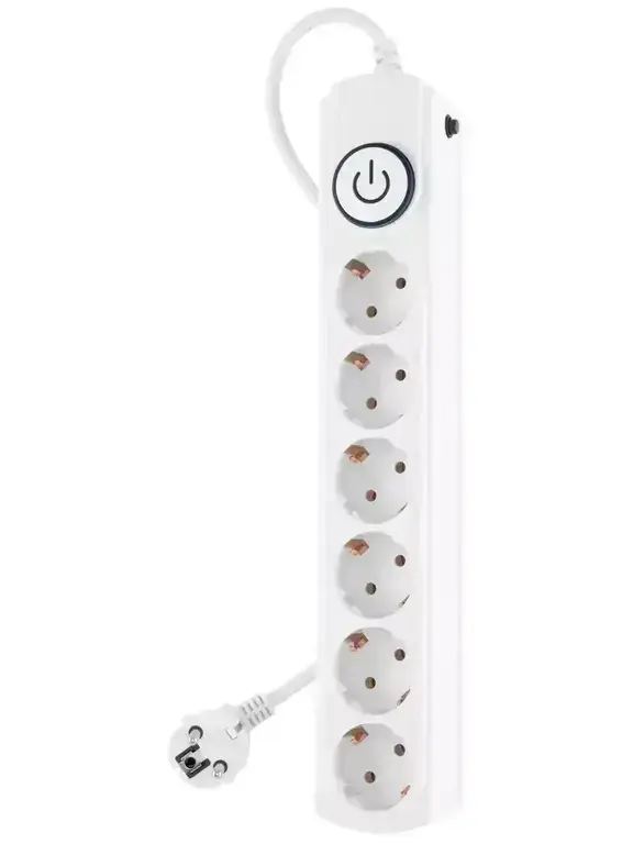 Сетевой фильтр Ippon BK-6-EU-1.8-10-W 1.8 м