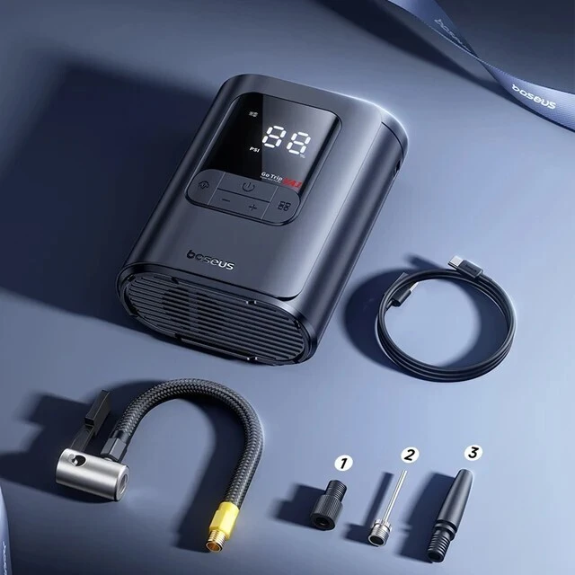 Автомобильный портативный компрессор Baseus GoTrip VA1