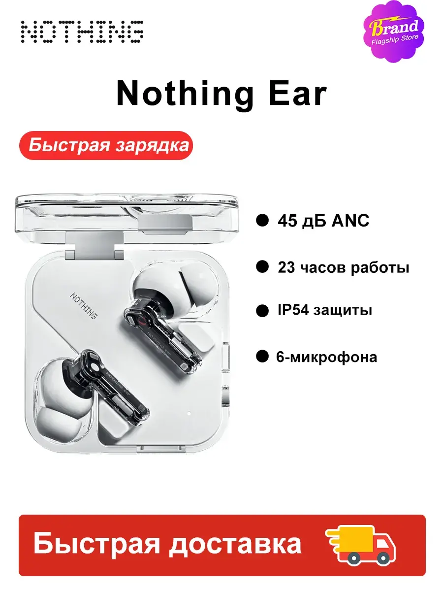 Наушники беспроводные Nothing Ear (3) 2024, белый цвет