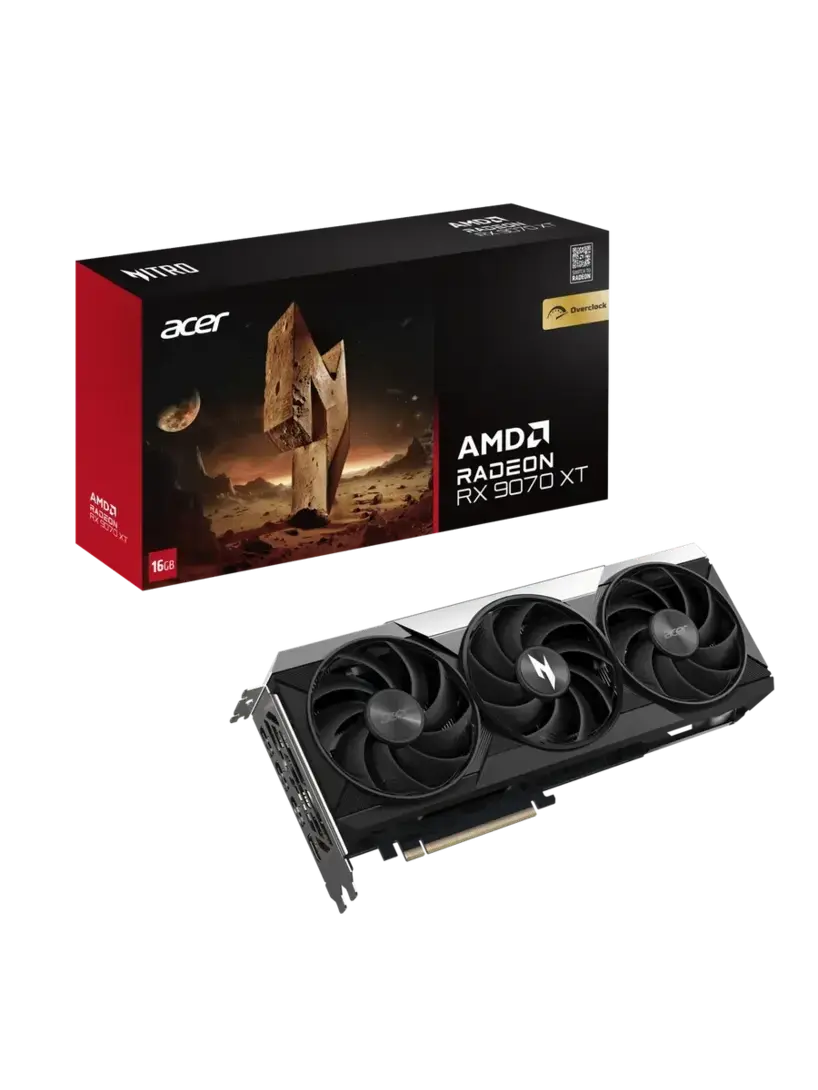 Видеокарта Acer RX 9070XT NITRO OC 16 ГБ RTL DP.Z4DWW.P01