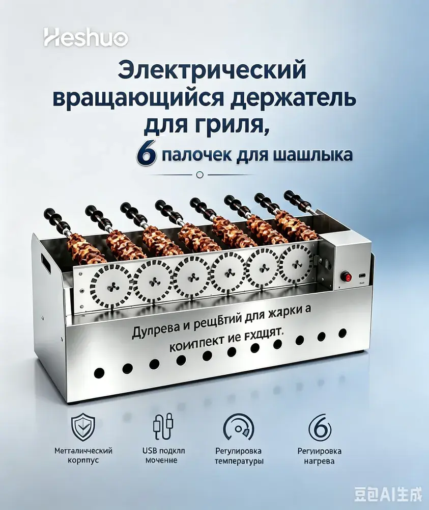 Устройство для вращения шампуров