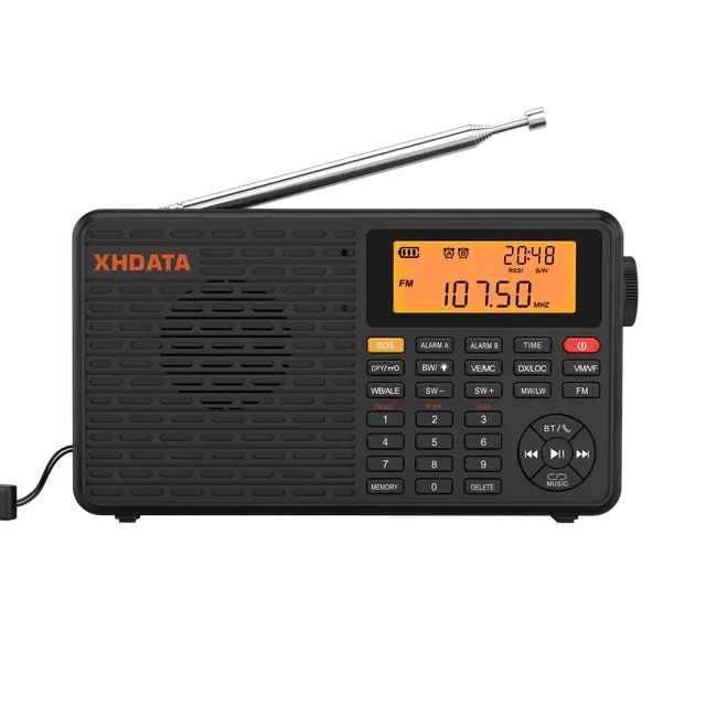 Портативное радио XHDATA D109WB FM SW MW LW Bluetooth