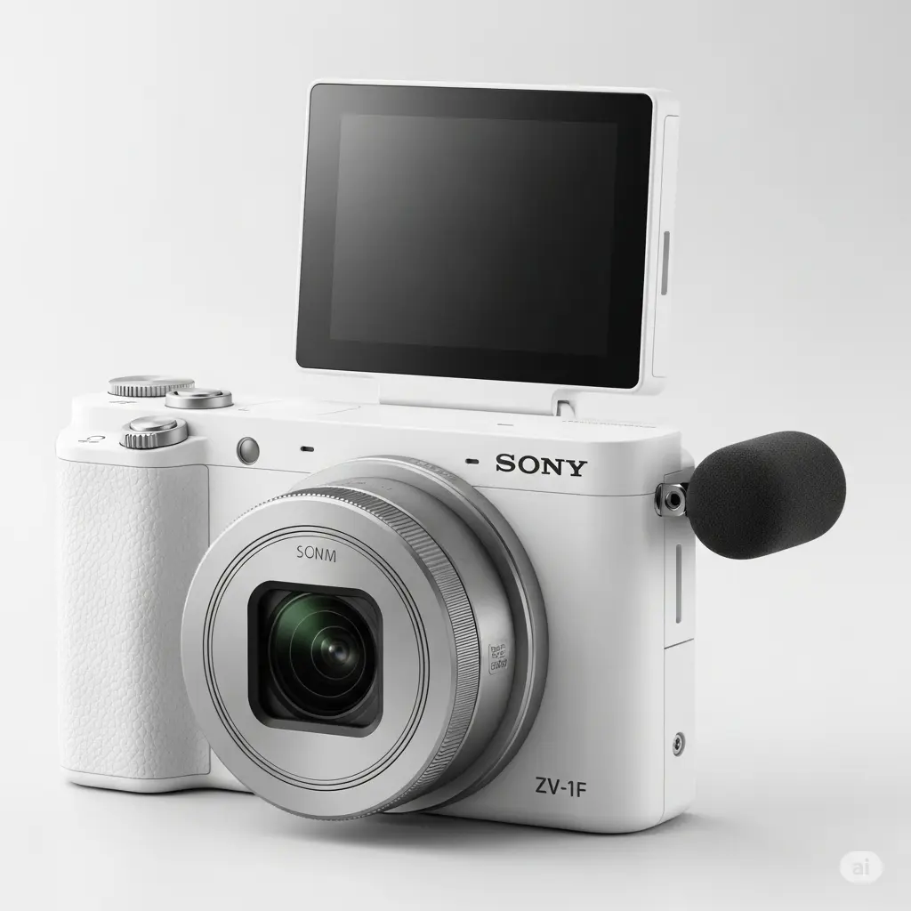 Sony ZV-1F Vlogging Camera – 4K Compact Digital Camera with Flip Screen
