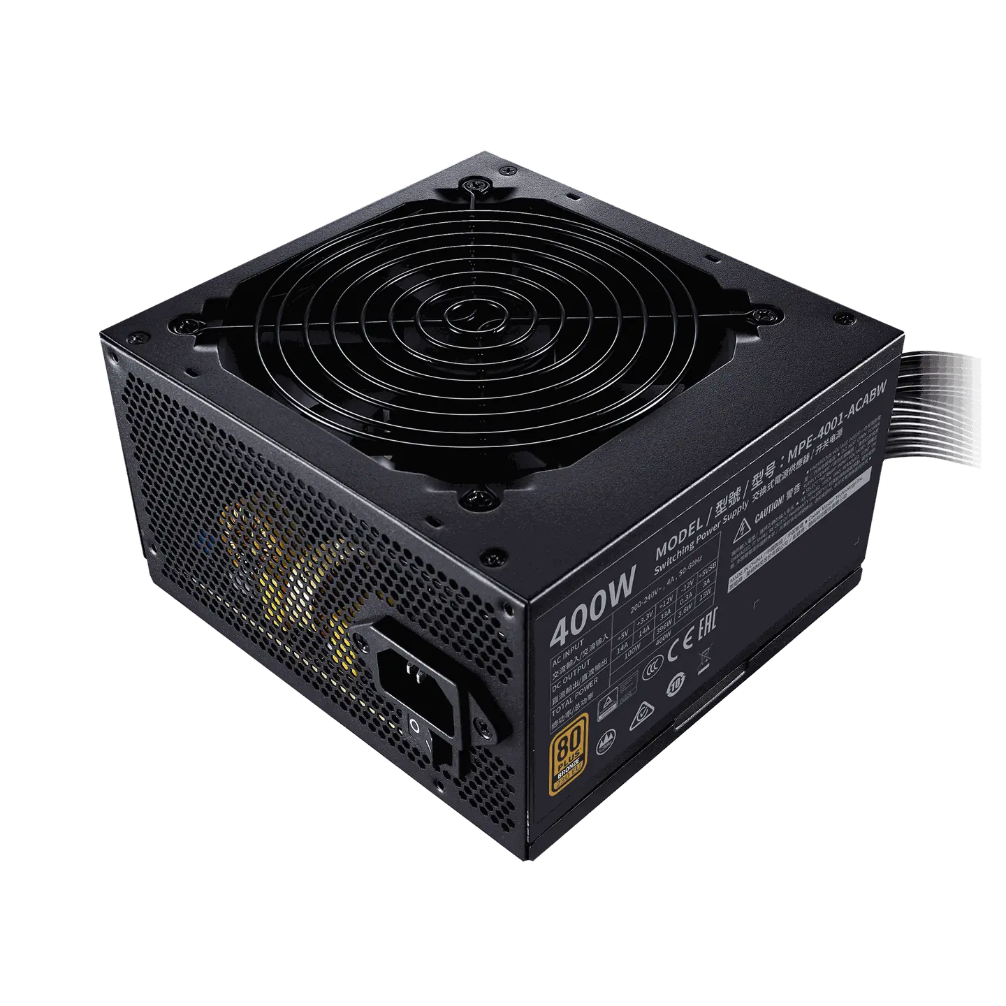 Блок питания Cooler Master 400W MWE White V2 400W (MPE-4001-ACABW-EU)