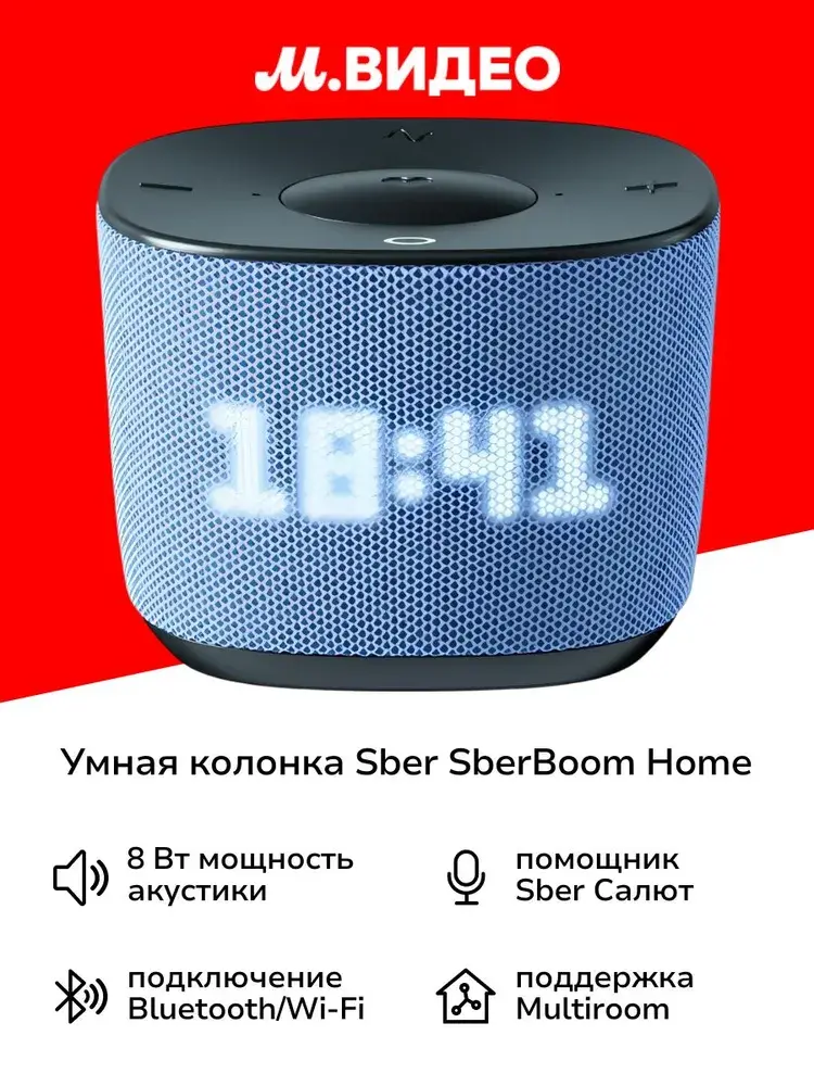Умная колонка Sber SberBoom Home c GigaChat 2.0, Zigbee