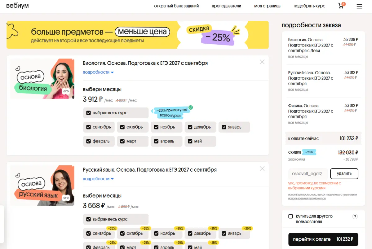 Скриншот проверки