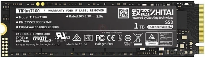SSD 1 ТБ Zhitai TiPlus 7100