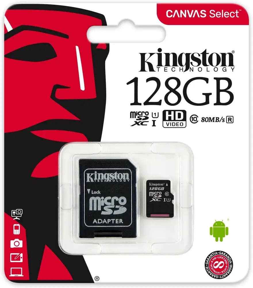 Карта памяти / microSD Canvas / Карта расширения памяти 128 ГБ