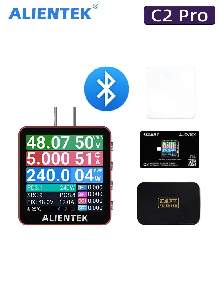 USB тестер ALIENTEK C2 Pro