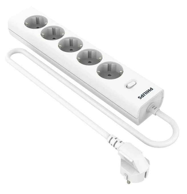 Philips сетевой фильтр 5 Розеток, кабель - 2M