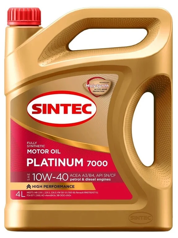 Масло моторное SINTEC PLATINUM 7000 10W-40