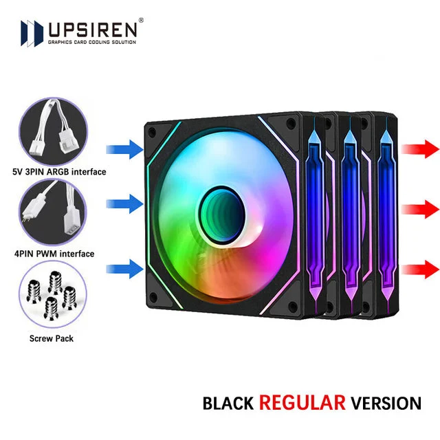 UPSIREN UF-1 PRISM 4 PRO 3 шт. Корпусный вентилятор 12 см
