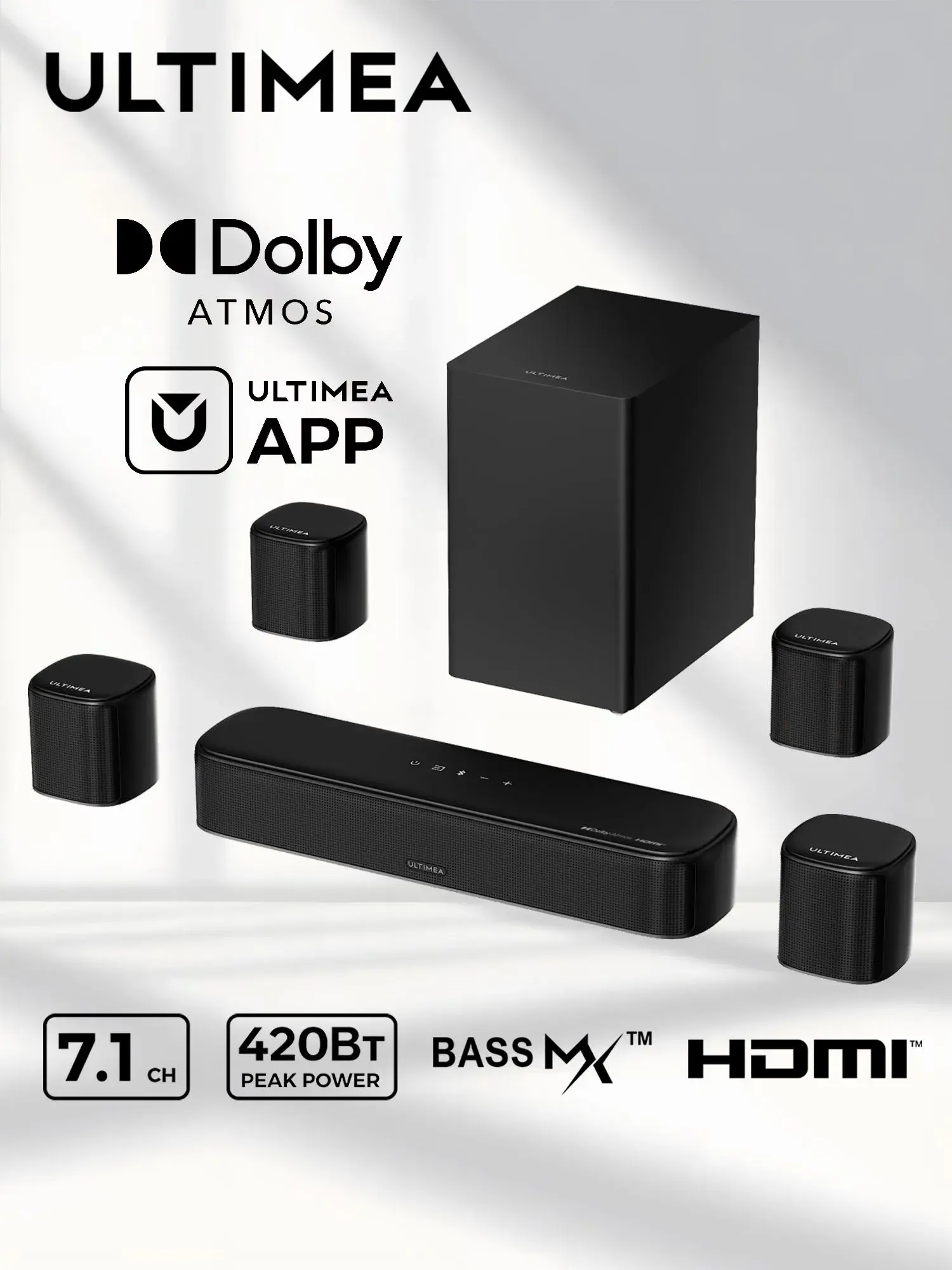 Саундбар для телевизора ULTIMEA Aura S5T 7.1 Dolby Atmos