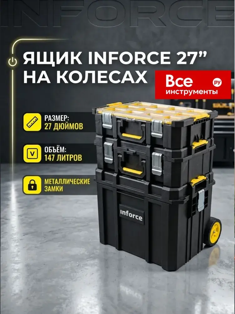 Система хранения инструмента Inforce 3 в 1 06-20-19